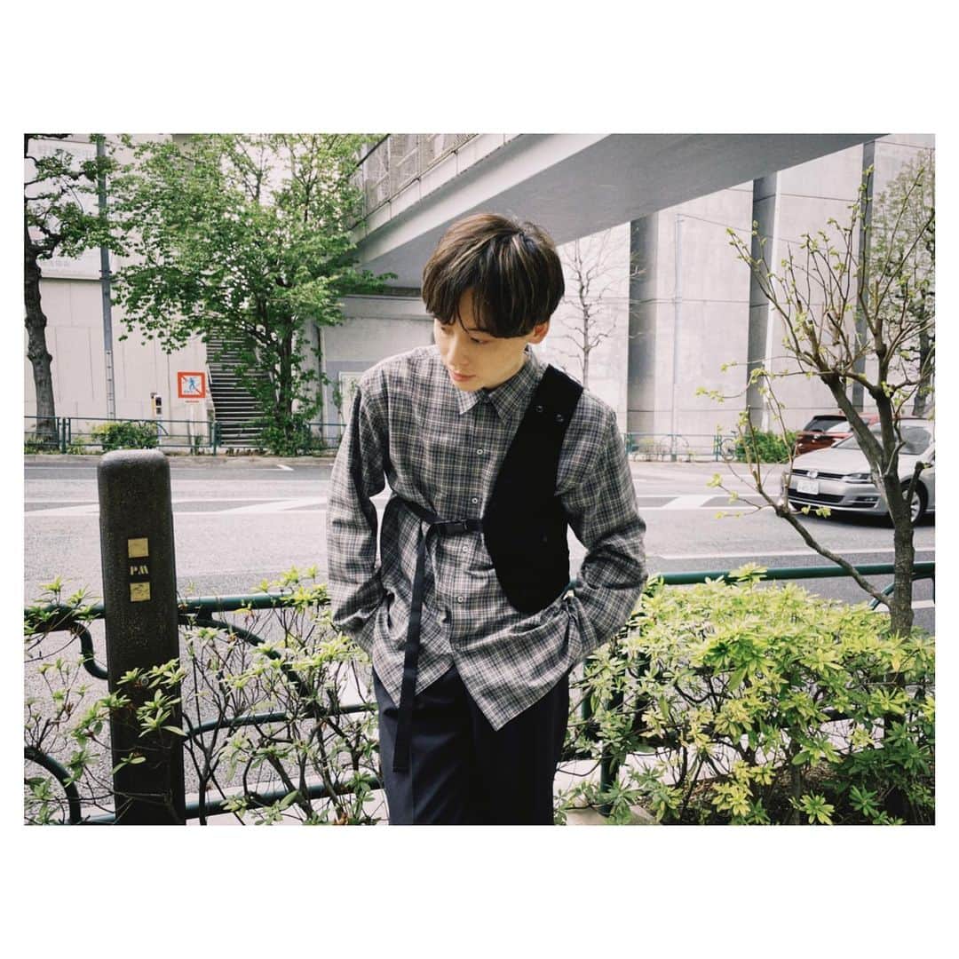 工藤大輝のインスタグラム：「#ootd @auralee_tokyo @engineered_garments_tokyo」