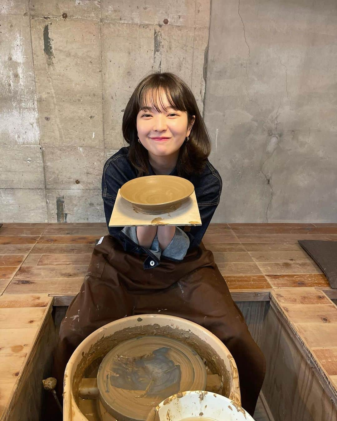 田中芽衣（めいめろ）さんのインスタグラム写真 - (田中芽衣（めいめろ）Instagram)「人生初陶芸」3月30日 19時18分 - mei_tnk