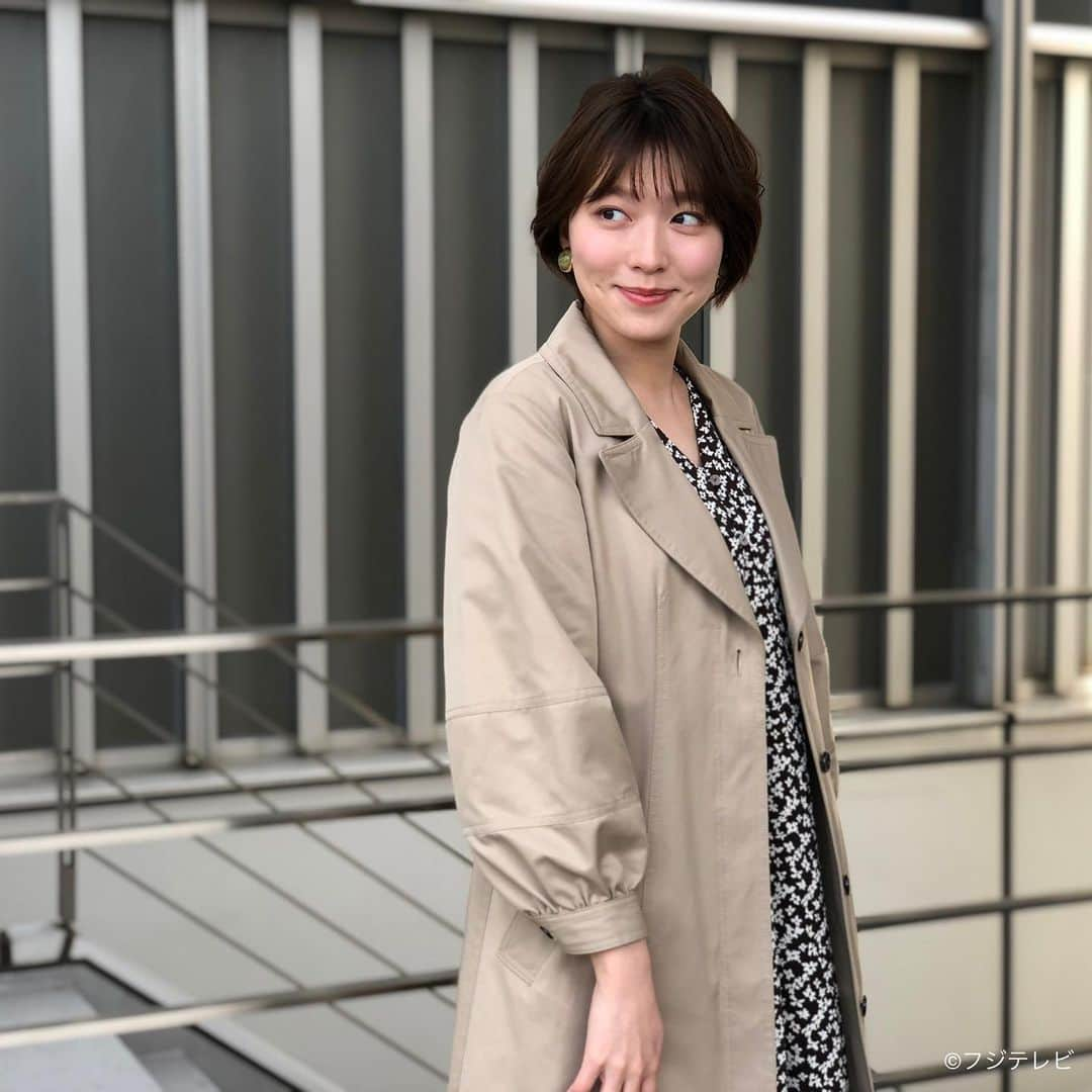 フジテレビ「めざましテレビ」さんのインスタグラム写真 - (フジテレビ「めざましテレビ」Instagram)「3月31日（水）  ファッション雑誌CanCamとコラボした お天気コーナー「きょう何着て行く？」 阿部華也子の毎日のコーデを紹介♪  【きょうのコーデ】 コート→#Swingle 1万9800円 ワンピース→#SNIDEL 1万3970円 靴→#神戸レタス 3080円 イヤリング→#アビステ 6480円  【コーデのポイント】 ガーリーな花柄ミニワンピでかわいく💐 袖にボリュームのあるトレンチコートも手伝って フェミニンムードたっぷり🧥💕 全体をブラウン～ベージュ系の落ち着いた色味でまとめて あくまで大人っぽく着こなすのが気分です💁🏻‍♀️  #めざましテレビ #きょう何着て行く？ #阿部華也子 #今日のコーデ#コーデ#CanCam #今日のファッション#ootd #きょう何着て行く？は月〜金朝6時22分ごろ放送📺 #スタイリストたなべさおり」3月31日 17時12分 - mezamashi.tv