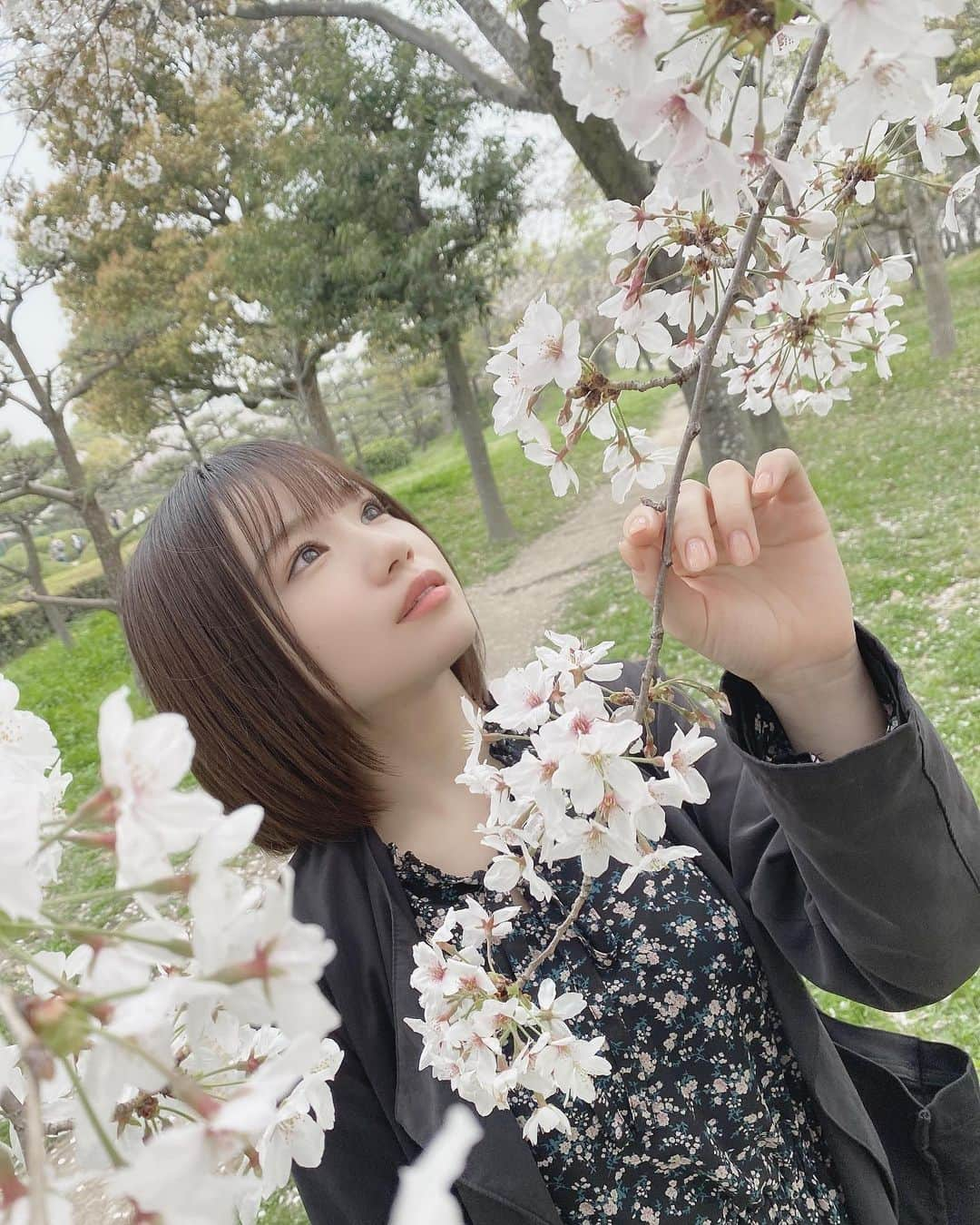 水田詩織さんのインスタグラム写真 - (水田詩織Instagram)「🌸🥰 ⠀ ⠀ #大阪城公園」3月31日 21時13分 - mizutashiorin