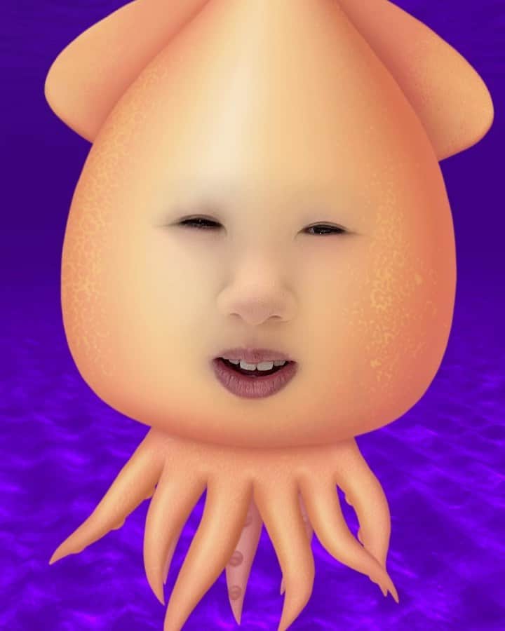 のインスタグラム：「. イカでした〜🦑 #イカ」