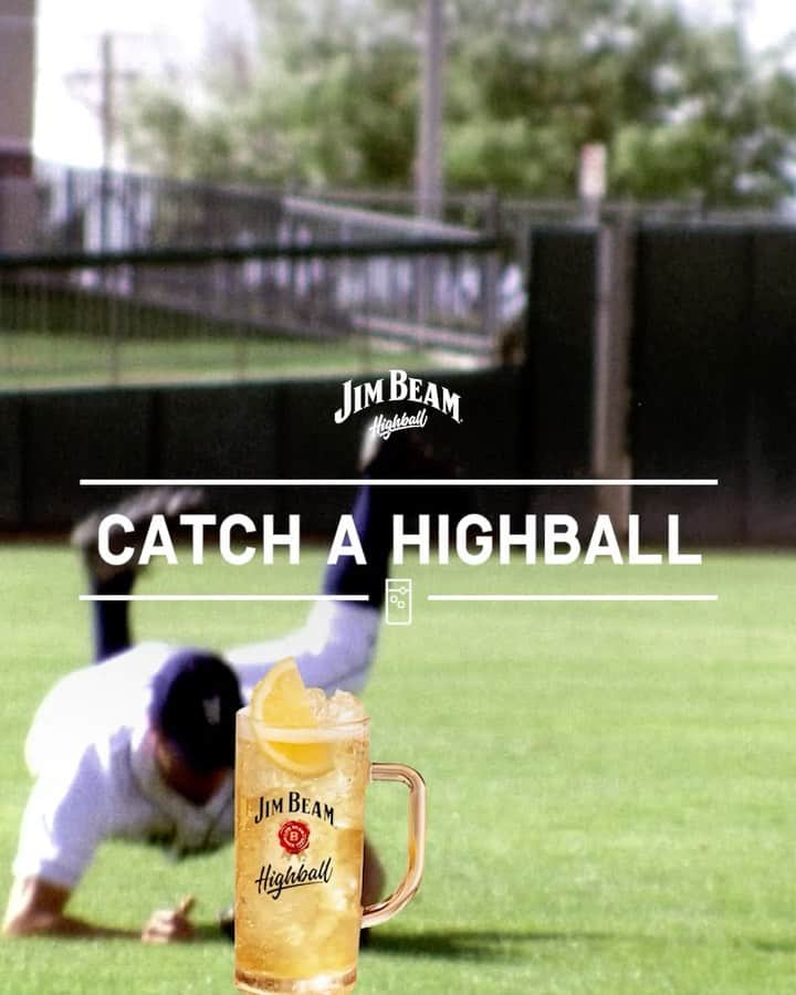 Jim Beamのインスタグラム：「They say you miss 100% of the balls you don’t catch. And trust us, you don’t want to miss this Highball. Happy #OpeningDay! #CatchaHighball」