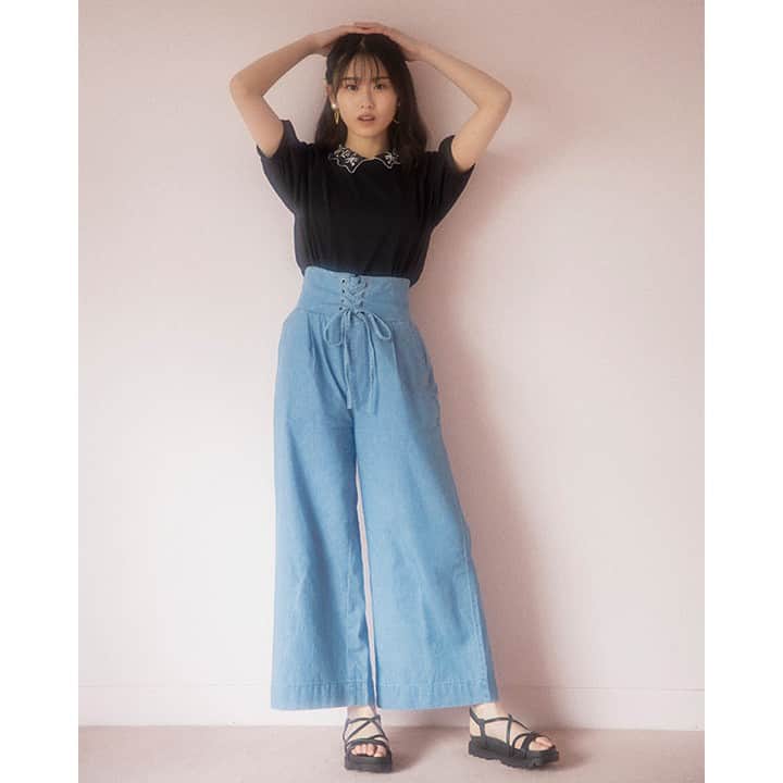 しまむらさんのインスタグラム写真 しまむらinstagram しまむら オンラインストア予約商品 超ファッション研究所 がプロデュースする新ブランド Sseis から新作夏物が予約販売中 トップスをインしてレースアップを見せるのも オンラインストアはtop