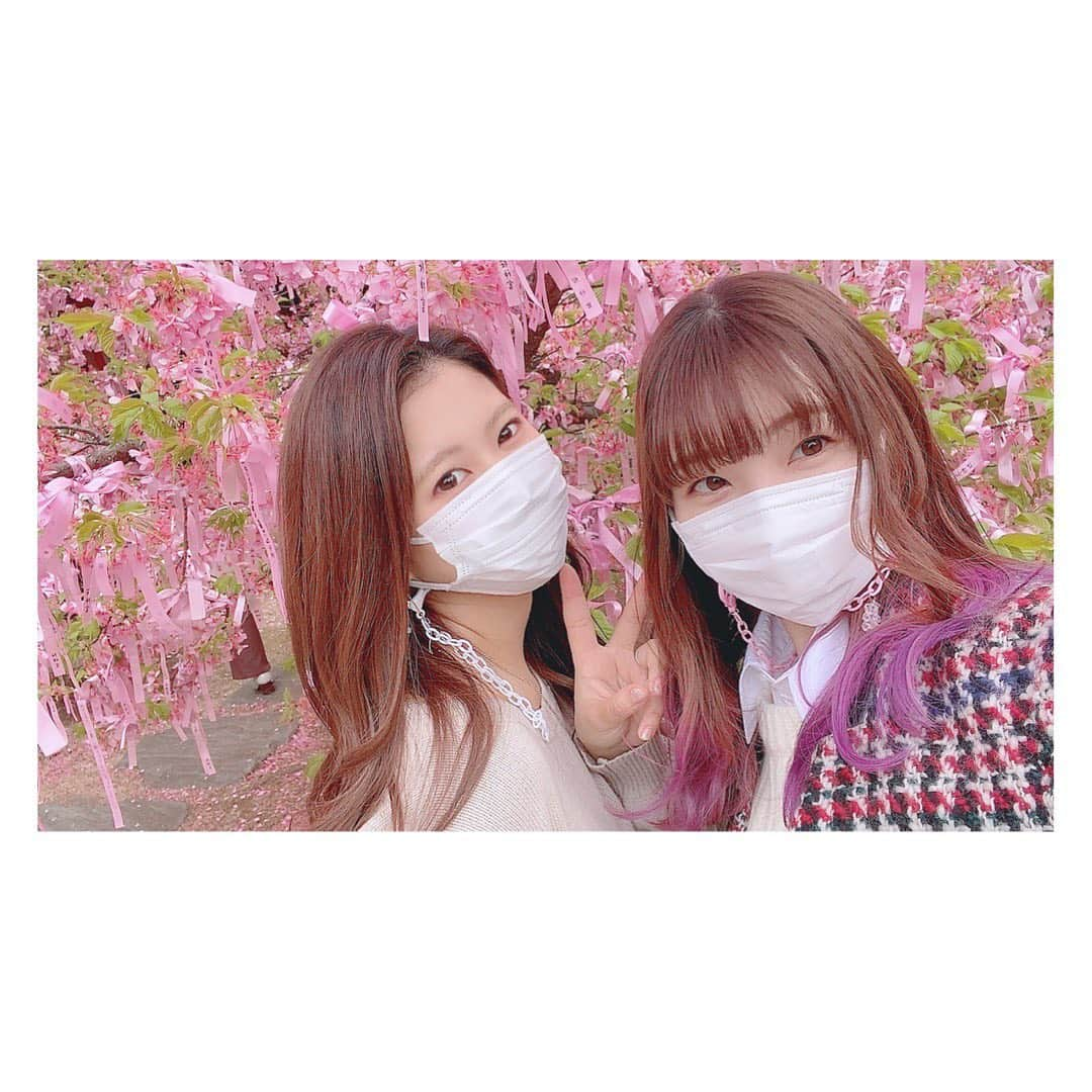 足立梨花さんのインスタグラム写真 - (足立梨花Instagram)「ちゃんとしたのも載せとかないとね🌸  #桜神宮 #りかりま #西崎莉麻 #りまっち」4月2日 22時48分 - adacchee