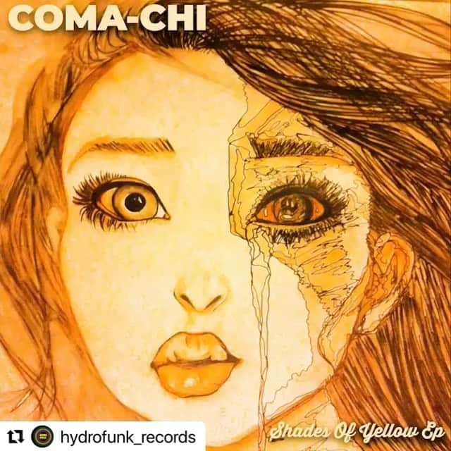 COMA-CHIのインスタグラム：「New ep “shades of yellow” is out now☀️ thank you for all friends and good memories in Aus🇦🇺 新作ep、チェックしてくれましたか？😉2年前にオーストラリアを旅しながら制作した楽曲達が、バイロンベイのレーベルhydrofunkからリリースされました。 全ての出会い、ご縁に感謝です🙏✨✨✨ #Repost @hydrofunk_records with @make_repost ・・・ "SHADES OF YELLOW EP"  By @coma_chi  FEATURING amazing artist including   @aditgauchan  @chrishamersmith  @davedoggatkins  @sun_shine_lover  @thiswakingdream @indigenoise  @theboyofmanycolors   Check the video for the first single "In the sun"  link in bio  Available on all platforms now.  Enjoy we loved this project. And hope to continue developing our Japanese branch in years to come.」