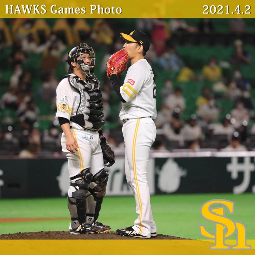 福岡ソフトバンクホークスさんのインスタグラム写真 - (福岡ソフトバンクホークスInstagram)「#hawksgamesphoto #2021年4月2日 #vs埼玉西武ライオンズ #福岡paypayドーム #softbankhawks #ホークス #鷹く！」4月3日 10時31分 - softbankhawks_official