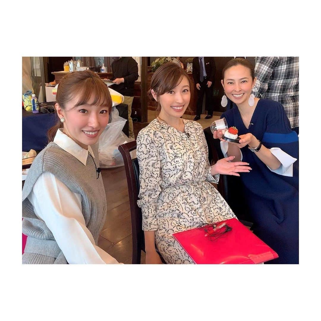 のインスタグラム：「* 昨日の現場🌸 同じ事務所の三佳さんと舞美さんと☺️ そして久しぶりに、あびるさんと ピカ子さん・矢沢さん・安西さん・JOYさんのメンバー✨ ワイワイ賑やかで楽しかったなあ🥰🥰  OA日は、またお知らせします🙋‍♀️  #ガールズハッピースタイル #ハピスタ #テレ玉 #チバテレ」