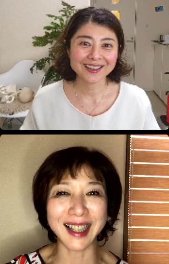 間々田佳子のインスタグラム：「自分の顔が好きになる！について、コアフェイストレーニングが好きな二人がトークしています！」