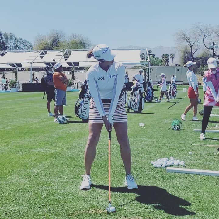 マリナ・アレックスのインスタグラム：「Hate not playing weekends at majors 😞love this event and everything it means to our tour. Thanks @anainspiration」