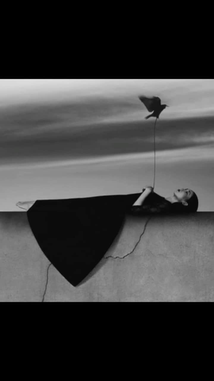 エヴァ・グリーンのインスタグラム：「Read and recorded by Eva Green Edited by Michel Marny & H. von Pickles  POEM Pour faire le portrait d’un oiseau by Jacques Prévert  MUSIC “The Lark Ascending” by Ralph Vaughan Williams  PHOTO Noell Oszvald」