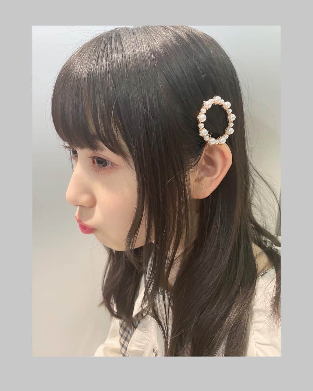 のインスタグラム：「🪞🧸﻿ ﻿ ﻿ 今日の私服。﻿  このワンピースお気に入り❤︎ ﻿ ﻿ #ske #井上瑠夏﻿ #ootd #チェック #ワンピース」