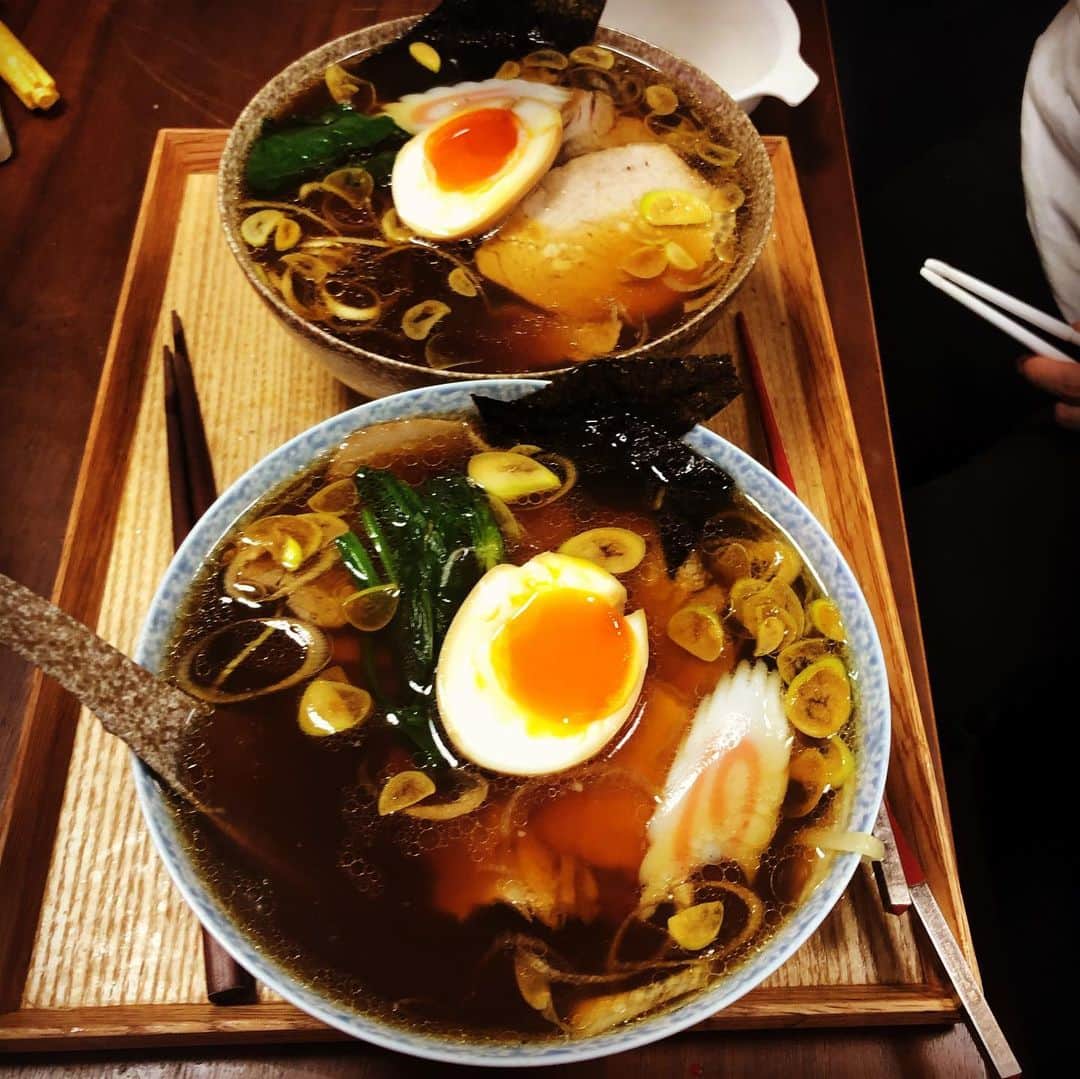 あばれる君のインスタグラム：「あばれるラーメン出来上がり。 結構丁寧にやりました😋✨🍜 まぁまぁ美味しい☺️✨ できることならイベントとかで皆様に振る舞いたいなぁ‼︎ #ラーメン #ラーメン」