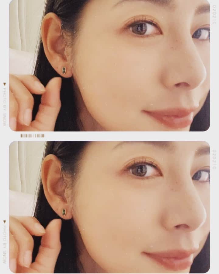 のインスタグラム：「@baqless_jp  キャッチがないピアス💠 こうゆうピアスは初めて！ わたしはエメラルド色にしたよ〜🙂 お気に入り🥰🥰気分上がるね〜🥰」