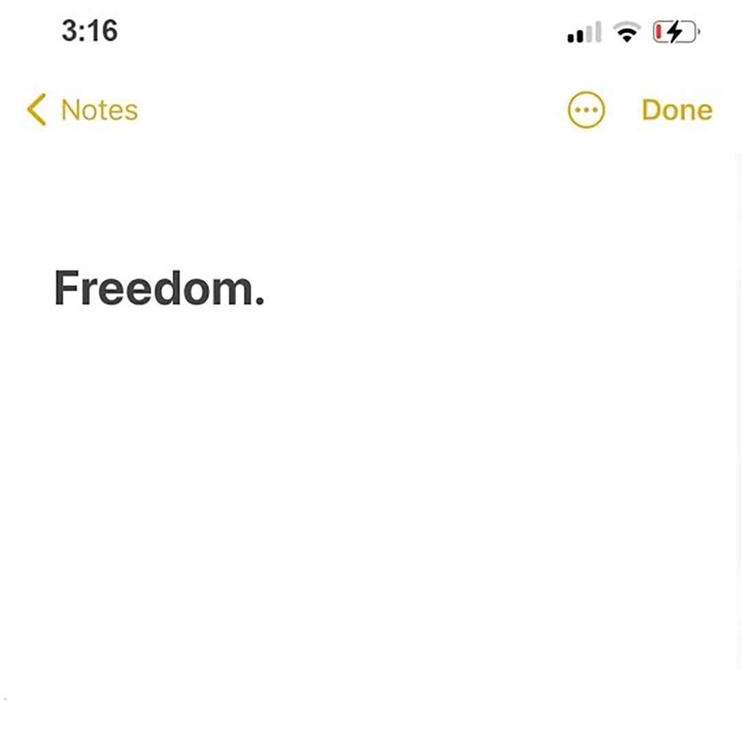 ジャスティン・ビーバーのインスタグラム：「Freedom on all platforms」