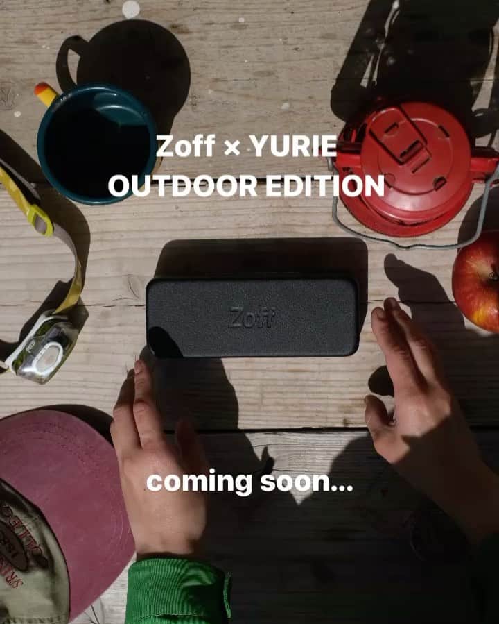 Y U R I Eのインスタグラム：「Zoff × YURIE  OUTDOOR EDITION 今週中に詳細お知らせします♡ たのしみにしていてください❗️😎☀️ #Zoff #ZoffOutdoor @zoff_eyewear」