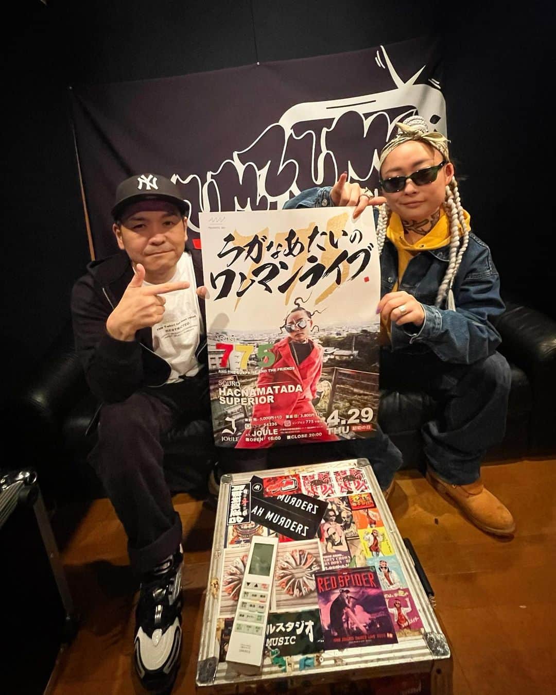 Juniorのインスタグラム：「775がワンマンやるってよ @775powchas 皆んなチェック！  #ズンズンチャンネル #775 #レッドスパイダー」