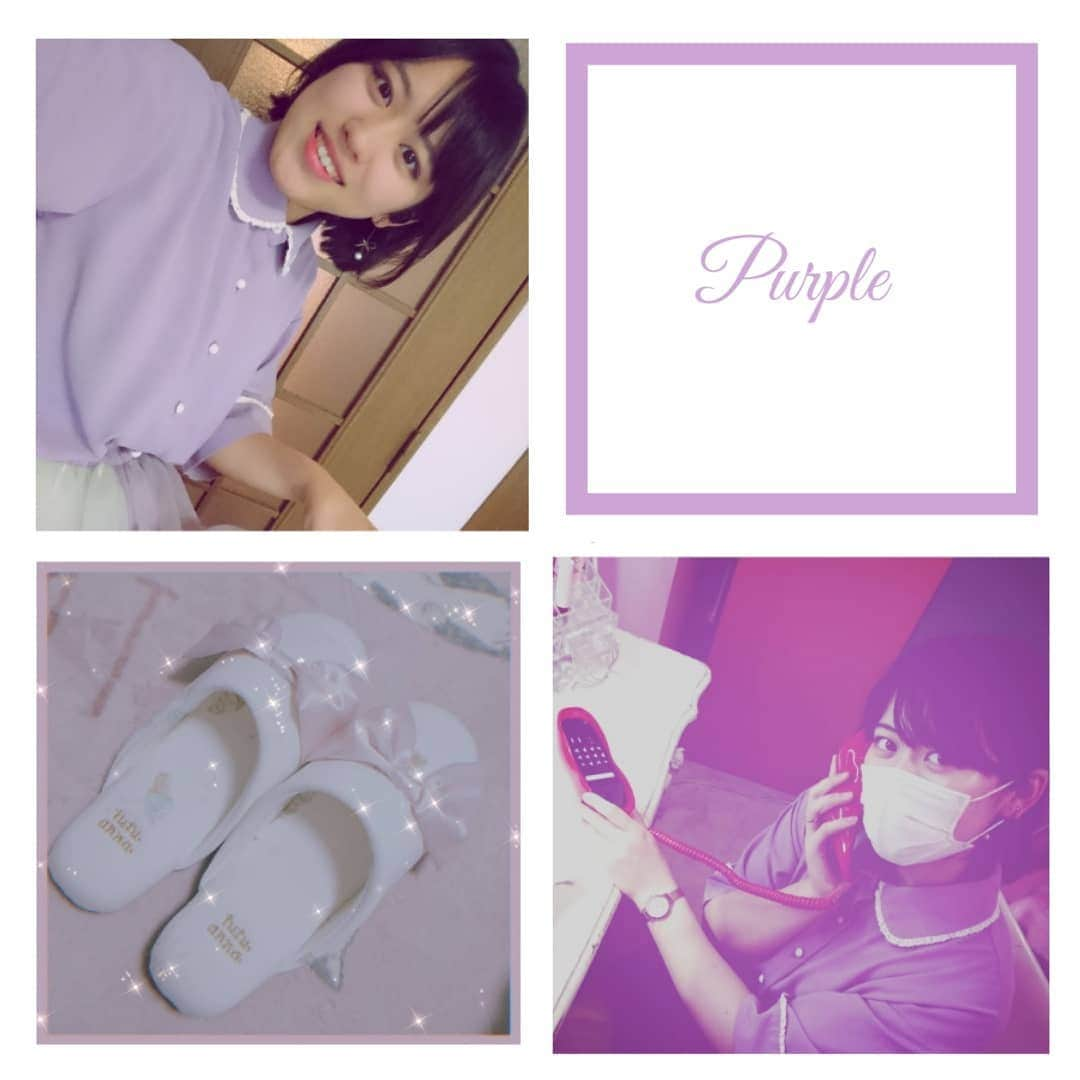 渡辺彩乃のインスタグラム：「💟  #japan #japanesegirl #japaneseidol #craveit #purple #pastel #pastelcolors #color #colorful #クレイビット #にゃお #パステルカラー #パープル」