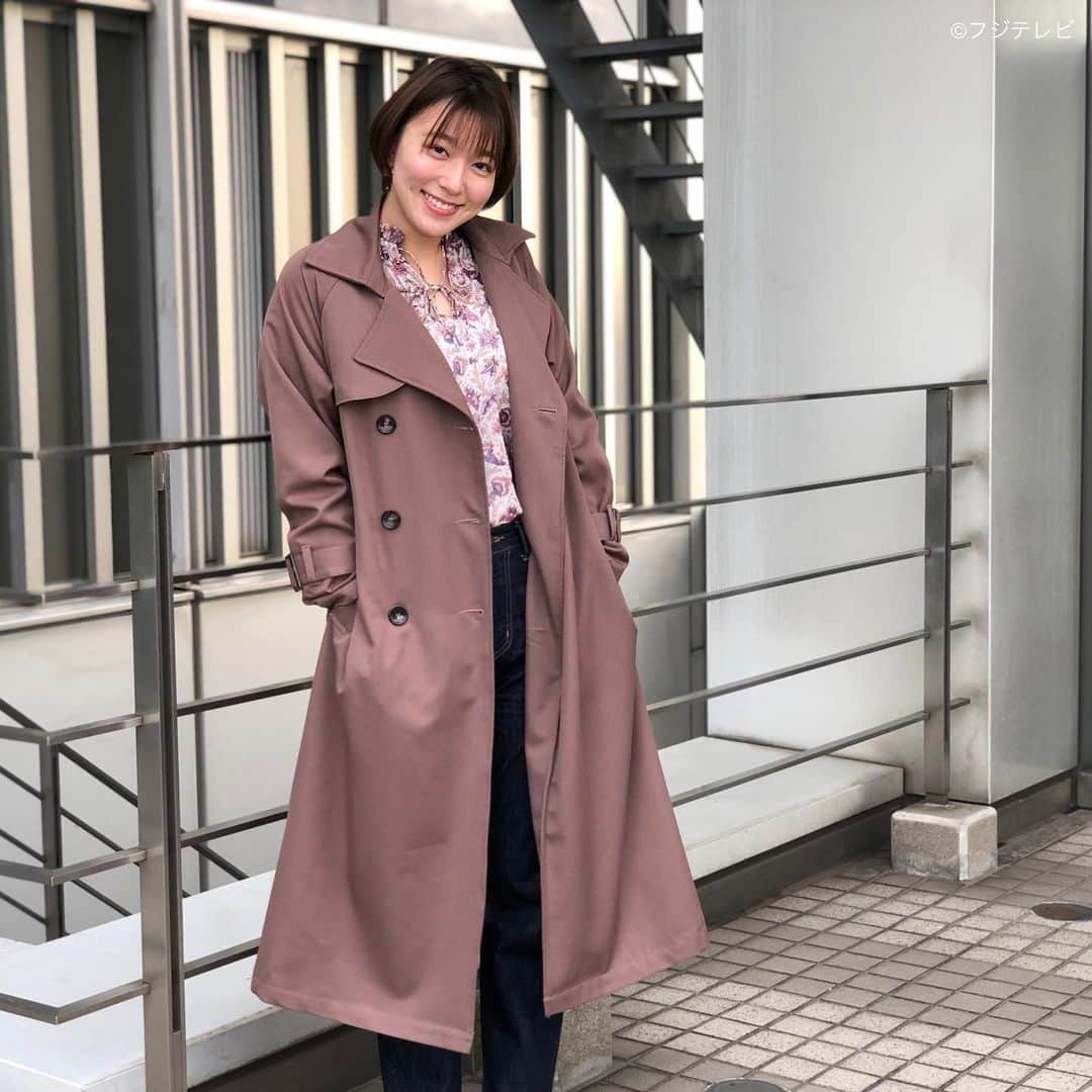 フジテレビ「めざましテレビ」さんのインスタグラム写真 - (フジテレビ「めざましテレビ」Instagram)「4月6日（火）  ファッション雑誌CanCamとコラボした お天気コーナー「きょう何着て行く？」 阿部華也子の毎日のコーデを紹介♪  【きょうのコーデ】 コート→#NOSTALGIA 6490円 ブラウス→#MANGO 6589６円 パンツ→#CRAFTSTANDARDBOUTIQUE 4400円 靴→#マミアン 9240円 ピアス→#flake 3万7400円  【コーデのポイント】 ボヘミアンライクなフラワー柄ブラウスが洒落感たっぷり💐 カラフルな色合いやリボン付きVネックも手伝って 一枚で着映えを叶えてくれます🎀✨ シンプルにデニムを合わせるだけで 一歩先行くカジュアルコーデに👖🌱  #めざましテレビ #きょう何着て行く？ #阿部華也子 #今日のコーデ#コーデ#CanCam #今日のファッション#ootd #きょう何着て行く？は月〜金朝6時22分ごろ放送📺 #スタイリストたなべさおり」4月6日 18時55分 - mezamashi.tv