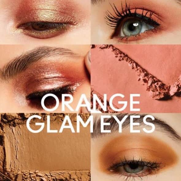 M∙A∙C Cosmetics Japanのインスタグラム：「#MACラブミー 新色のオレンジカラーに合わせて、アイシャドウもオレンジトーンをセレクト🍊🧡 ㅤ グリッタリーやマットなど、異なる質感を組み合わせてドラマティックな目元に💎カラーも質感も豊富なアイシャドウで、なりたい自分を表現して✨ ㅤ 本日20時から #MACインスタライブ にて、新色を使ったオレンジメイクをご紹介📣ぜひご覧ください✨ with @masam1101 @toy0510  ㅤ #MACLOVEME」
