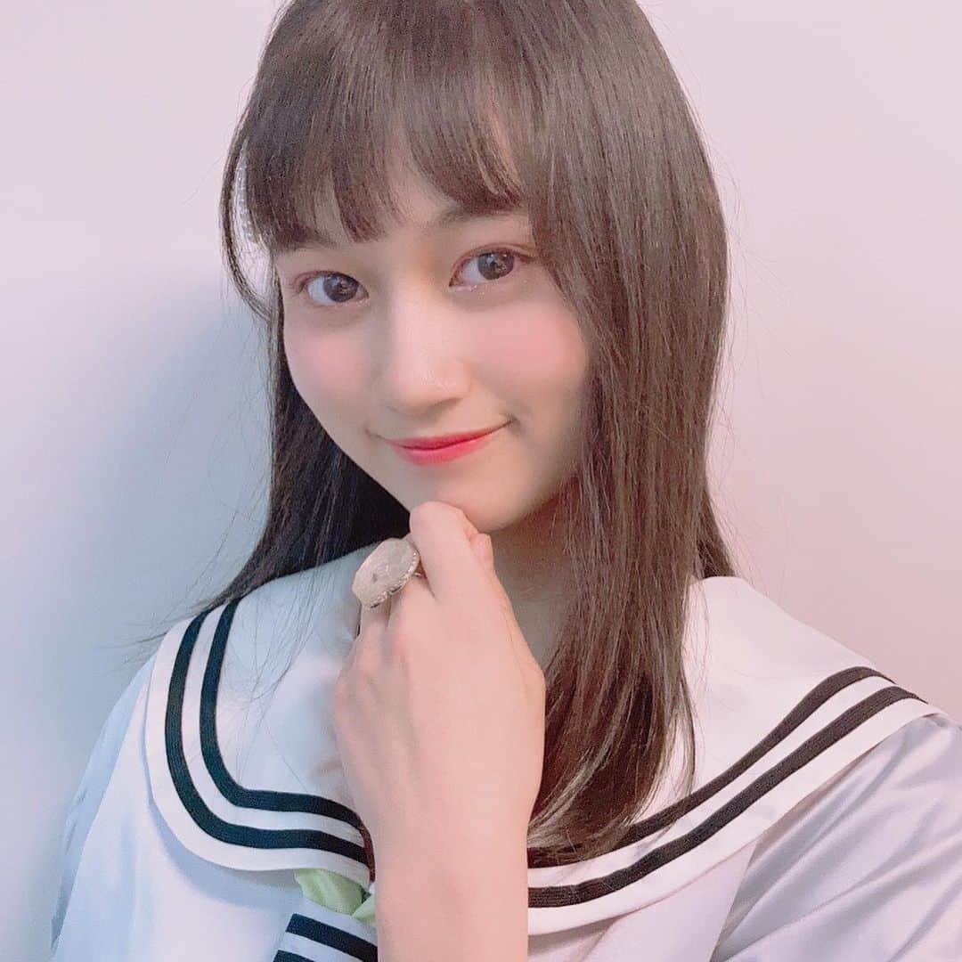 のインスタグラム：「shibu3 イエロー→グリーン 進級しました 頑張ります 宜しくお願いします❤︎ #シブサン #アイドル #進級 #グリーンクラス #中2 #中2女子 #2年1組 #スタマガフィール」