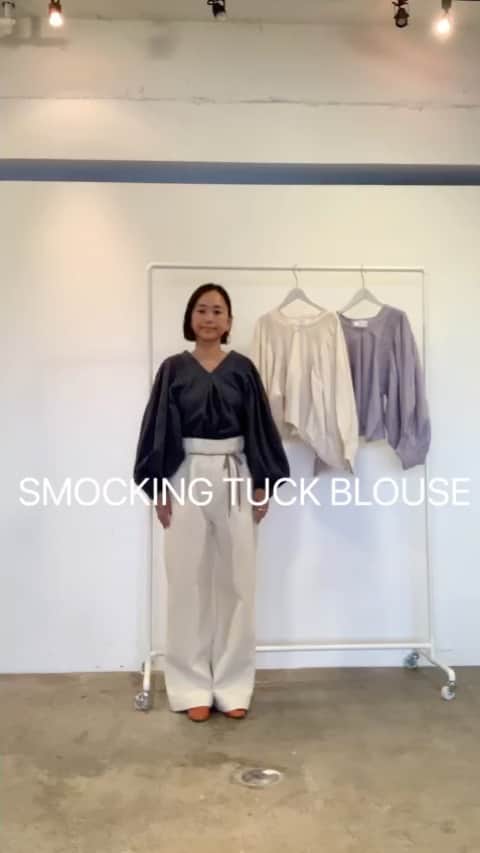 Shikica Tokyo & KiiRAのインスタグラム：「SMOCKING TUCK BLOUSE SMOCKING TUCK OP SMOCKING JUMP SUIT」