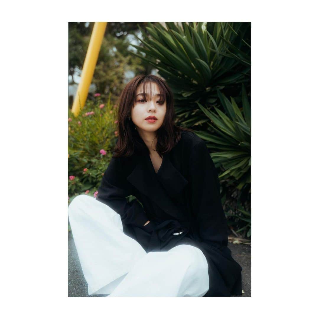 江藤百香のインスタグラム：「🖤 @konomi.hm  @kazuki_murata_  #testshoot  この日楽しかったな😎」
