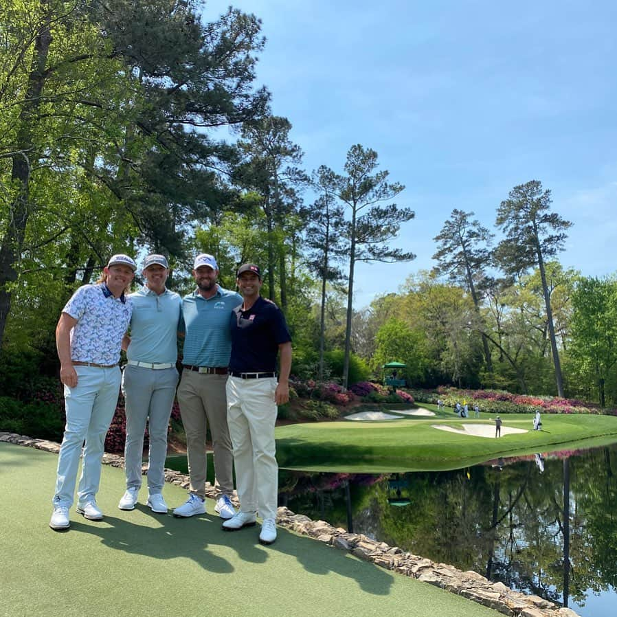 マーク・リーシュマンのインスタグラム：「Final preparation done, had a great day playing the back 9 with the boys. Ready for Round 1! @adamscottofficial @cameronsmithgolf @mattjonesgolf」