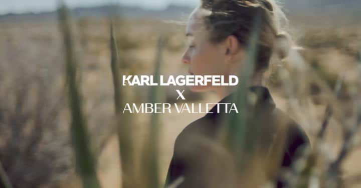 アンバー・ヴァレッタのインスタグラム：「A very special drop tomorrow on Karl.com @karllagerfeld #karlxambervalletta」