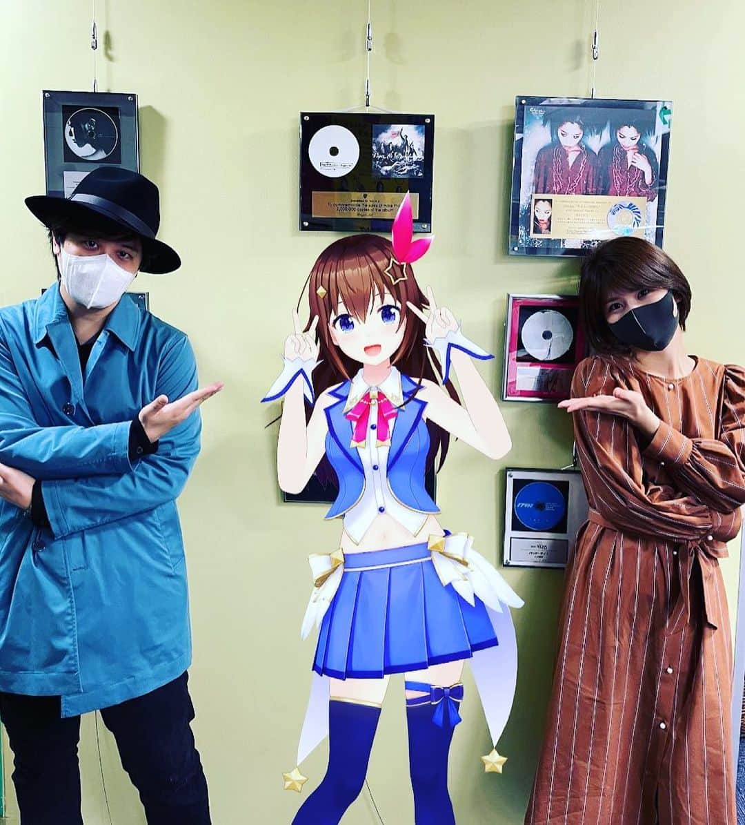 三浦祐太朗のインスタグラム：「#NACK5 #キラスタ 本日のゲストは #ときのそら さんでした。 #斉藤百香 #三浦祐太朗」