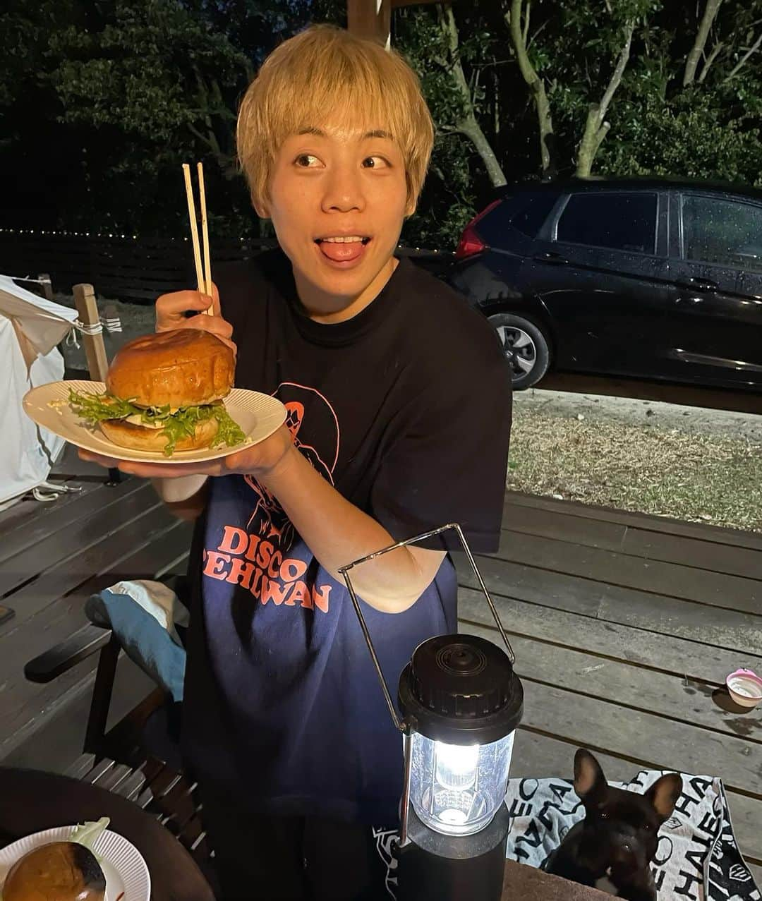 浜崎朱加さんのインスタグラム写真 - (浜崎朱加Instagram)「いつかのなんちゃってキャンプ⛺️ 次はガチキャンプしたい #キャンプ」4月8日 16時43分 - ayaka0331