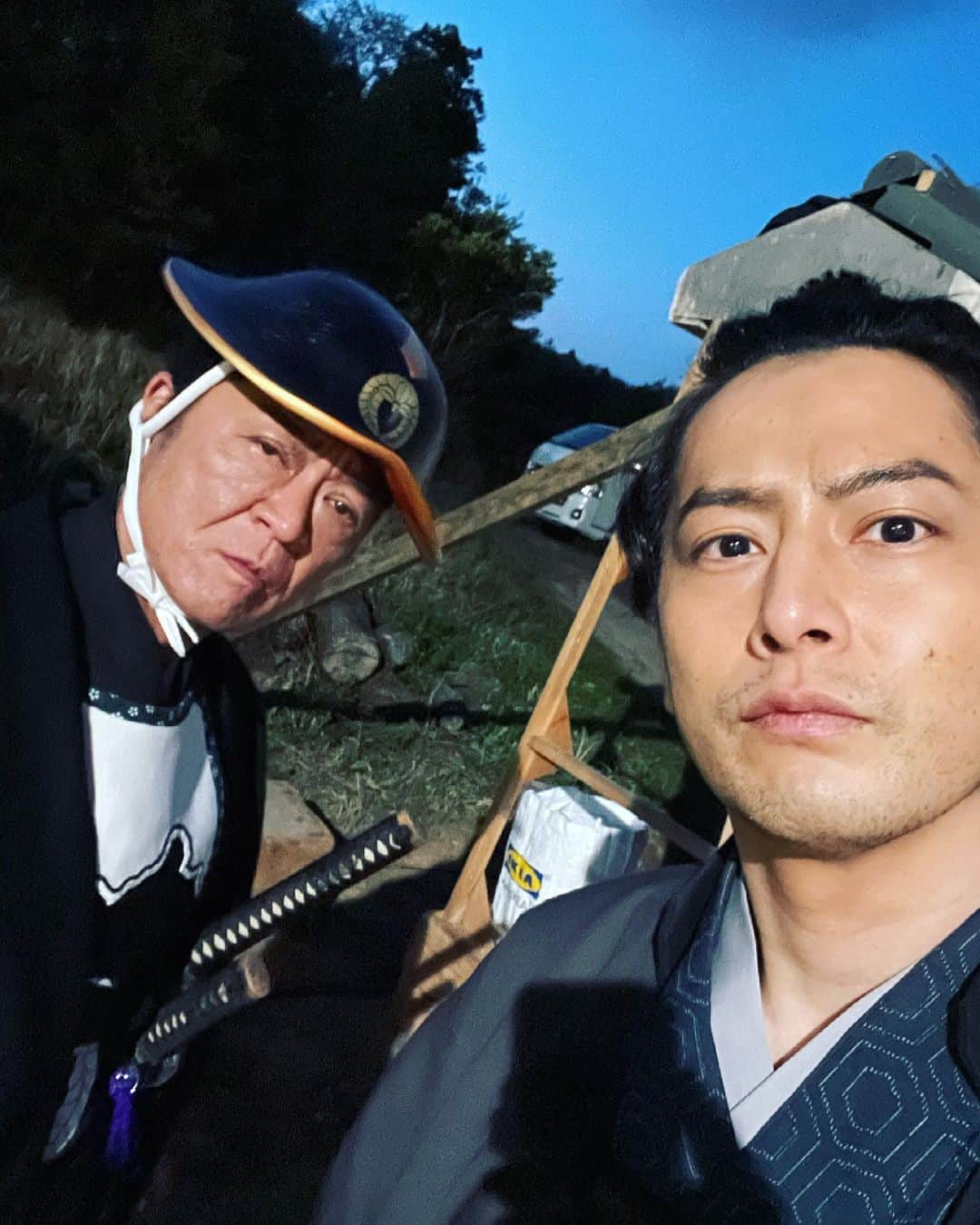 石黒英雄のインスタグラム：「一郎兄ちゃんとまた会えた💮三郎 . #エリートヤンキー三郎 #懐かしい #小沢仁志  #二郎兄ちゃん元気かな」