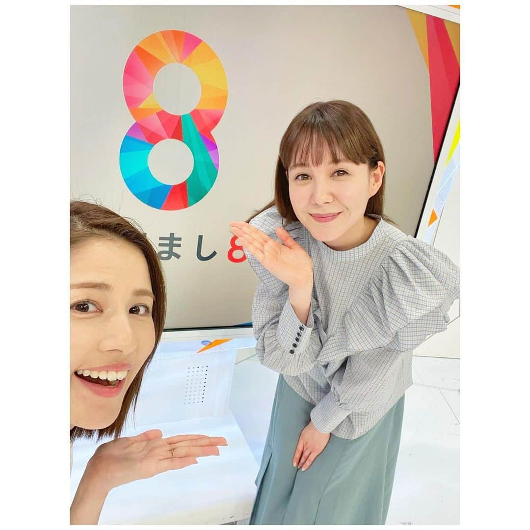 永島優美さんのインスタグラム写真 - (永島優美Instagram)「* 今日がはじめましてでした✨  ずっと気になっていた "インスタによく登場される妹さん"について伺うと… まさかの弾丸トーク！笑 その仲良しぶりがよく分かりました😆💕 また続きを教えて下さい🥰　  これからよろしくお願いします🙇🏻‍♀️✨  * #トリンドル玲奈 さん #めざまし8」4月8日 19時09分 - yuumi_nagashima