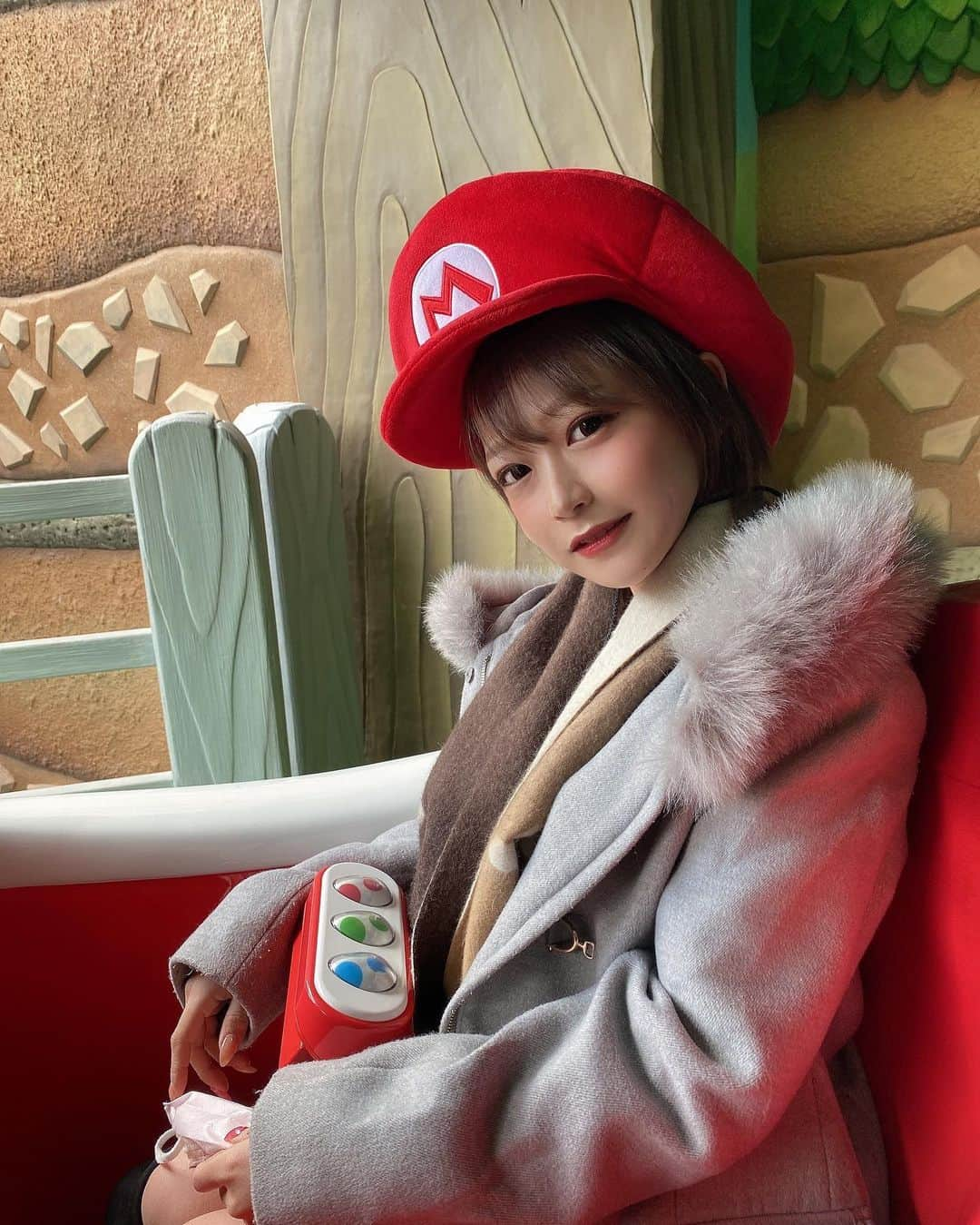 妃菜さんのインスタグラム写真 - (妃菜Instagram)「・ マリオまた行きたいなあ🍎❤️🍓🍒🍉 ( @universal_studios_japan ) ・ #supernintendoworld#wearemario#USJ#ユニバ#ユニバーサルスタジオジャパン#マリオエリア#PR#キノピオカフェ#インスタ映え#ユニバコーデ#ビジョビ#任天堂」4月8日 19時51分 - aere_aveda