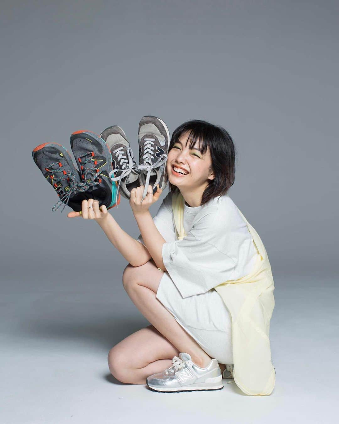 上原実矩のインスタグラム：「@newbalance @keiichinitta  #alwayspopular  👟🌼 New Balance 115th Anniversary Always Popular #ニューバランス #newbalance574 #AlwaysPopular」