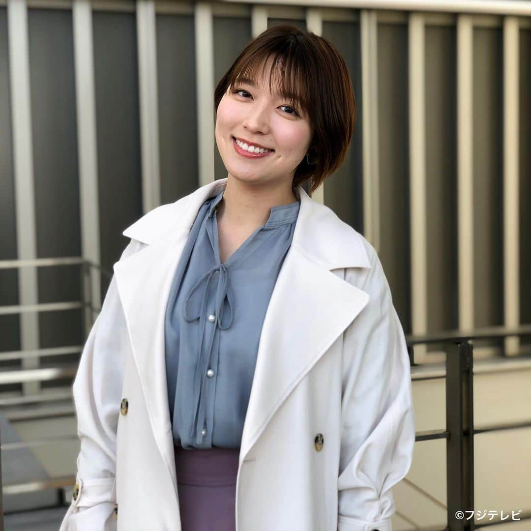 フジテレビ「めざましテレビ」さんのインスタグラム写真 - (フジテレビ「めざましテレビ」Instagram)「4月9日（金）  ファッション雑誌CanCamとコラボした お天気コーナー「きょう何着て行く？」 阿部華也子の毎日のコーデを紹介♪  【きょうのコーデ】 コート→#MERCURYDUO １万４３００円 ブラウス→#アプワイザーリッシェ １万６５００円 スカート→#SNIDEL １万３４２０円 靴→#ダイアナ １万５９５０円 ピアス→#Lycka １４３０円  【コーデのポイント】 HAPPY感のあるきれい色が豊富な今シーズン🌈 ピンク×ブルーのカラーMIXならフェミニンで華やかな印象に💐💐 全身を柔らかなトーンで統一すると 派手になりすぎず上品にまとまります✨ 淡いベージュ色のトレンチコートで爽やかさもプラス🧥💕  #めざましテレビ #きょう何着て行く？ #阿部華也子 #今日のコーデ#コーデ#CanCam #今日のファッション#ootd #きょう何着て行く？は月〜金朝6時22分ごろ放送📺 #スタイリストたなべさおり」4月9日 16時43分 - mezamashi.tv