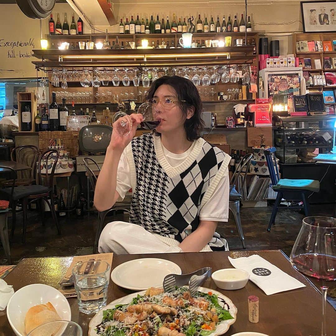 ノ・ミヌのインスタグラム：「🍳🥩」
