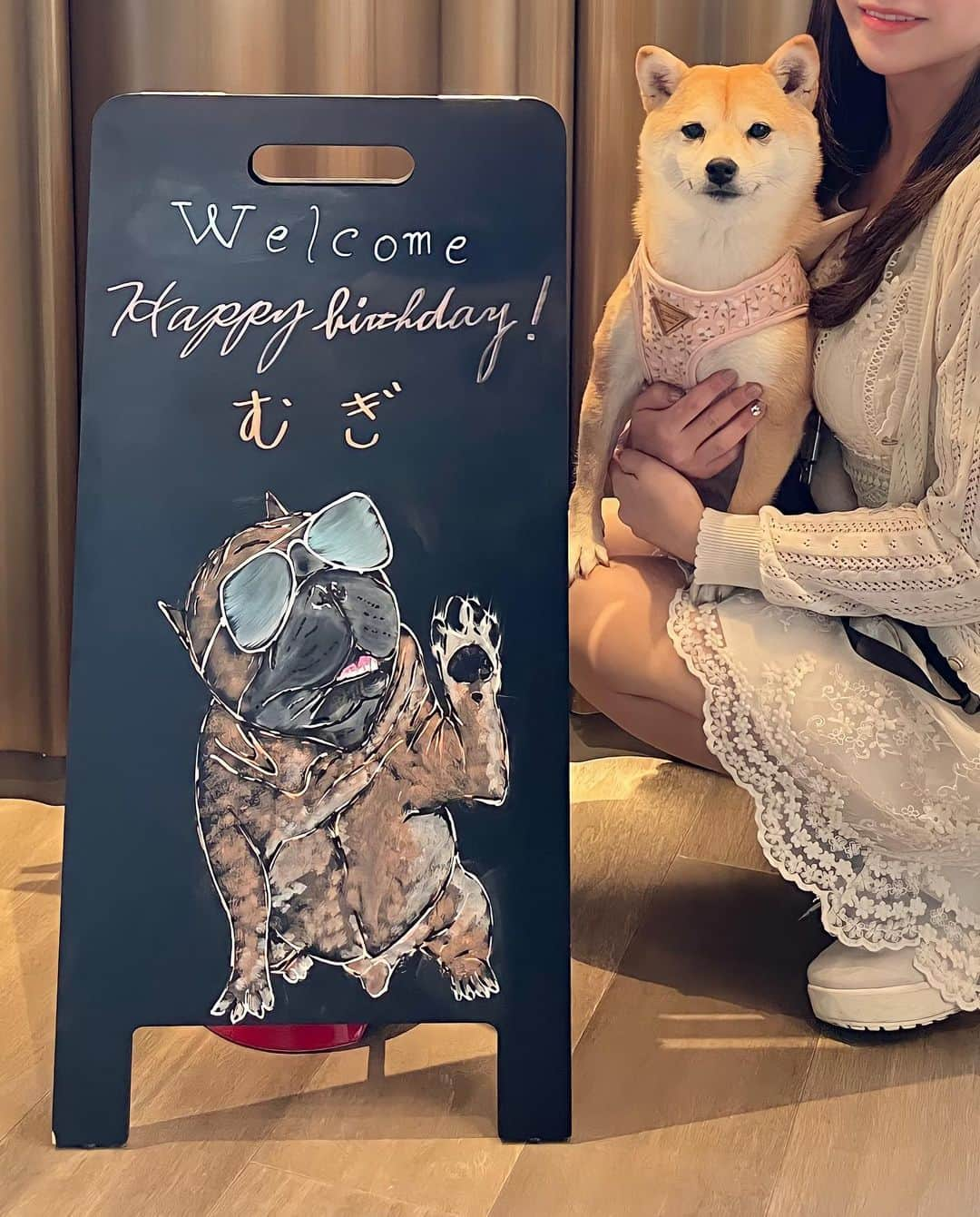 藤崎里菜さんのインスタグラム写真 - (藤崎里菜Instagram)「誕生日当日にキンプトン新宿東京に宿泊したよ✨  日本初上陸の最新ホテルで、東京にいながらNYにいるような気分を味わえました🇺🇸🗽  ペット連れで泊まれて、 スタッフさんもお客さんもペットフレンドリーで、 館内ほぼ全部のエリアにペットを連れて行けるのという 最高のホテルでした！🤍  予約時に、 宿泊する日が私の誕生日で、むぎ(愛犬)も誕生日が近いということを伝えていたんですが、  𝙷𝚊𝚙𝚙𝚢 𝙱𝚒𝚛𝚝𝚑𝚍𝚊𝚢のウェルカムボードがあったり✨  予約していたお部屋より、ワンランクグレードアップしたお部屋をご用意してくださったり✨  お部屋にはバースデーカードやカップケーキなどがあり、 むぎにもハッピーバースデーと書かれたおやつがあったり…✨  めちゃくちゃ誕生日をお祝いしてくださって嬉しかった🥺💓  絶対またむぎと来たい🐕♡  #キンプトン新宿東京 #kimptonshinjukutokyo #kimpton #新宿 #新宿ホテル #都内ホテル #誕生日 #4月7日 #犬と泊まれるホテル #誕生日旅行 #都内旅行気分 #nyスタイル #バーチコーヒー」4月10日 10時32分 - rina_fujisaki