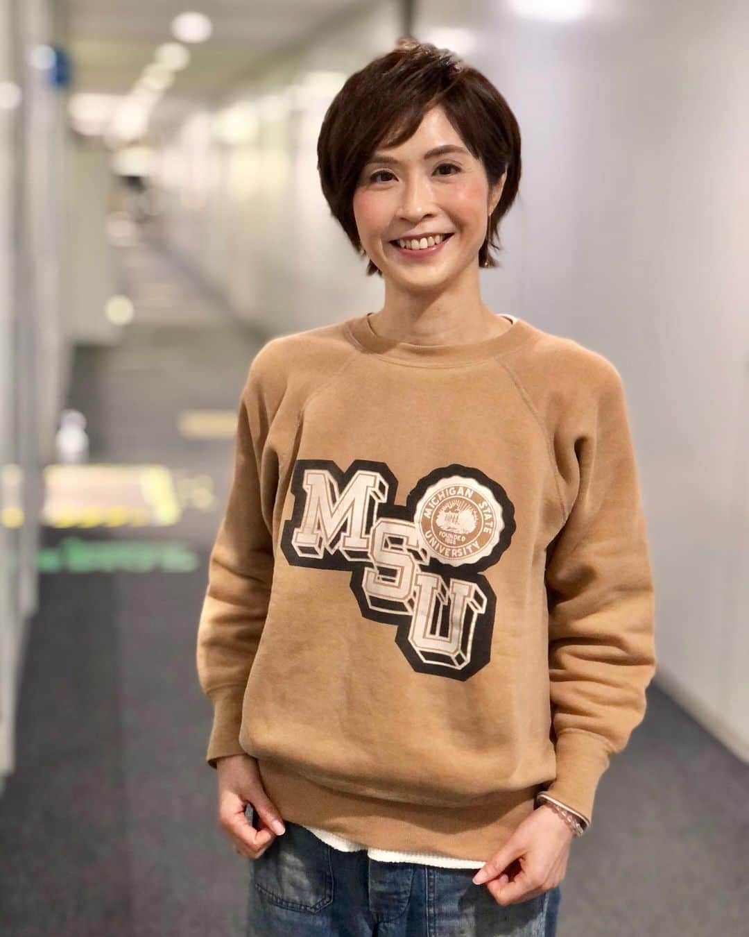 今村涼子さんのインスタグラム写真 - (今村涼子Instagram)「#私服#古着スウェット#古着コーデ #vintagesweat #大人古着#古着大人女子」4月10日 19時26分 - ryoko.imamu