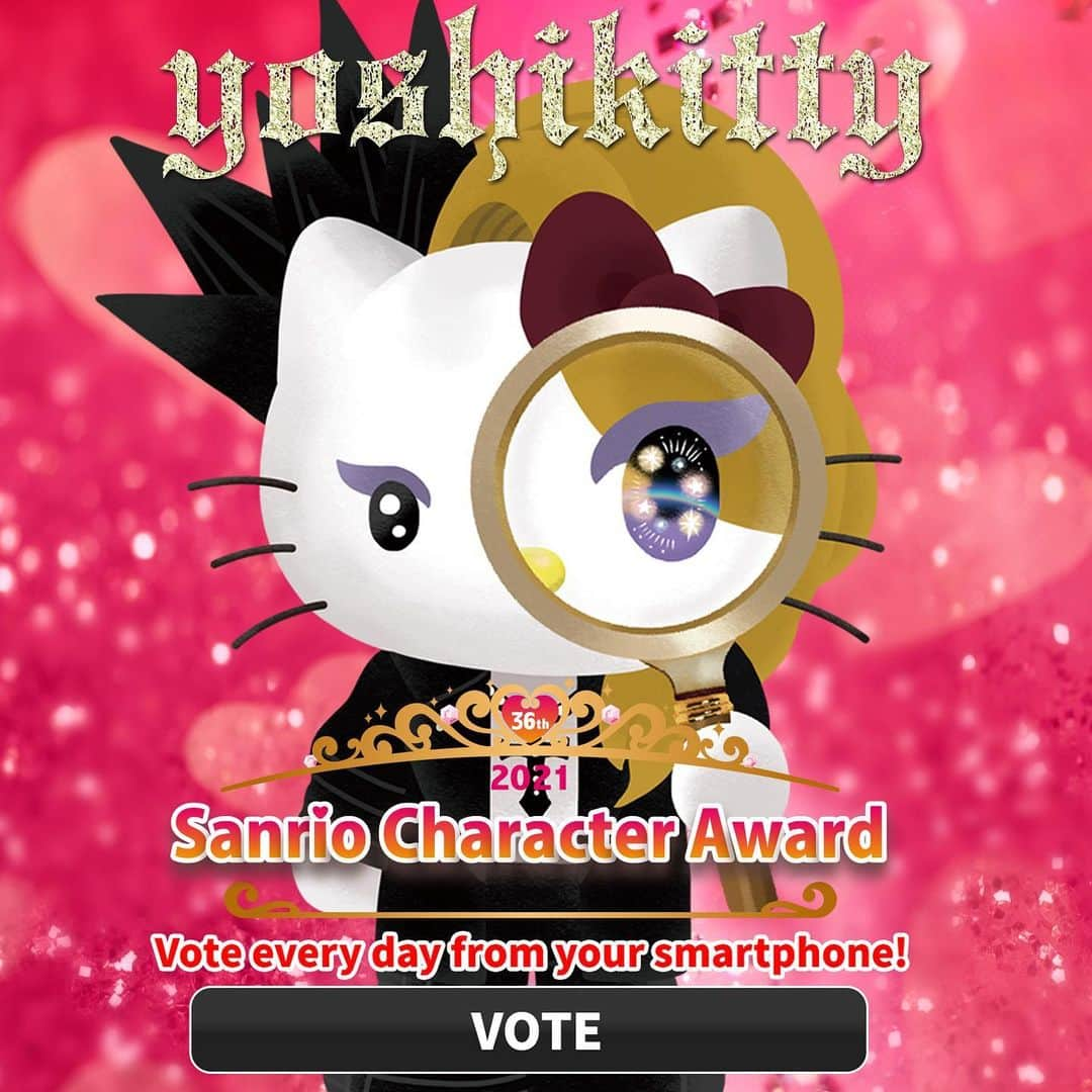 YOSHIKIさんのインスタグラム写真 - (YOSHIKIInstagram)「Sanrio Charter Ranking started! Please VOTE for @yoshikitty_official EVERYDAY by mobile device until May 24! サンリオキャラクター大賞が始まった！5月２４日まで、毎日 yoshikittyへの投票もよろしくお願いします。(スマホで） 投票 VOTEー＞https://ranking.sanrio.co.jp/characters/yoshikitty/  Btw, did you watch #YoshikiChannel last night? It was fun! Yoshikitty played "Tears & Forever Love" on piano.  昨夜 YoshikiChannel観た？色々会ったけど楽しかった yoshikitty ピアノ弾いた。  ２ヶ国同時通訳バージョン Bilingual Ver https://youtube.com/watch?v=7GfhJC0G16E  #hellokitty x #yoshiki = #yoshikitty  #sanrio #sanriocharacterranking  #cinnamoroll #mymelody #pompompurin #サンリオ #サンリオキャラクター大賞 #ヨシキティ #ハローキティ #シナモロール #マイメロディ #ポムポムプリン」4月10日 14時33分 - yoshikiofficial