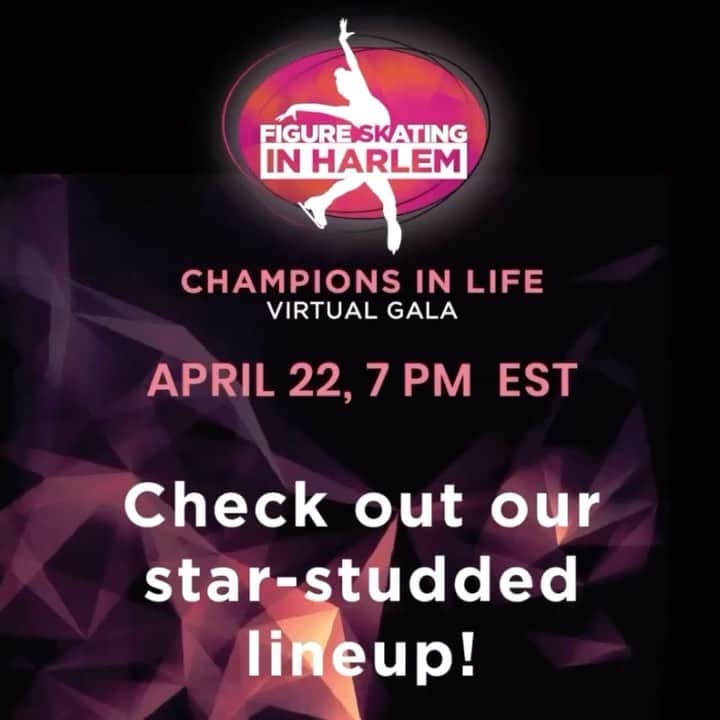 アレクサ・シメカのインスタグラム：「❗️The 2021 Figure Skating in Harlem Virtual Gala will take place on April 22! Please join me by registering and/or donating today at fshchampions.org and see why I support FSH! ❤️ @figureskatinginharlem」