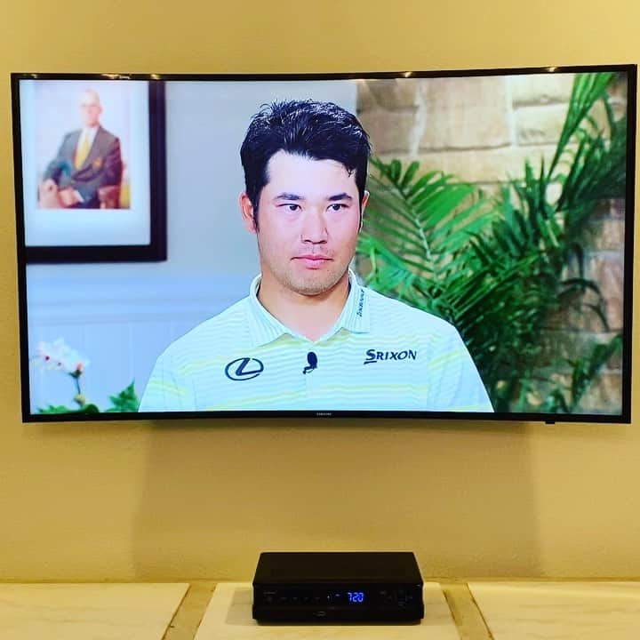 中村豊のインスタグラム：「松山英樹選手、日本人初のマスターズ制覇　#感動のスピーチ　🥺🥺🥺」