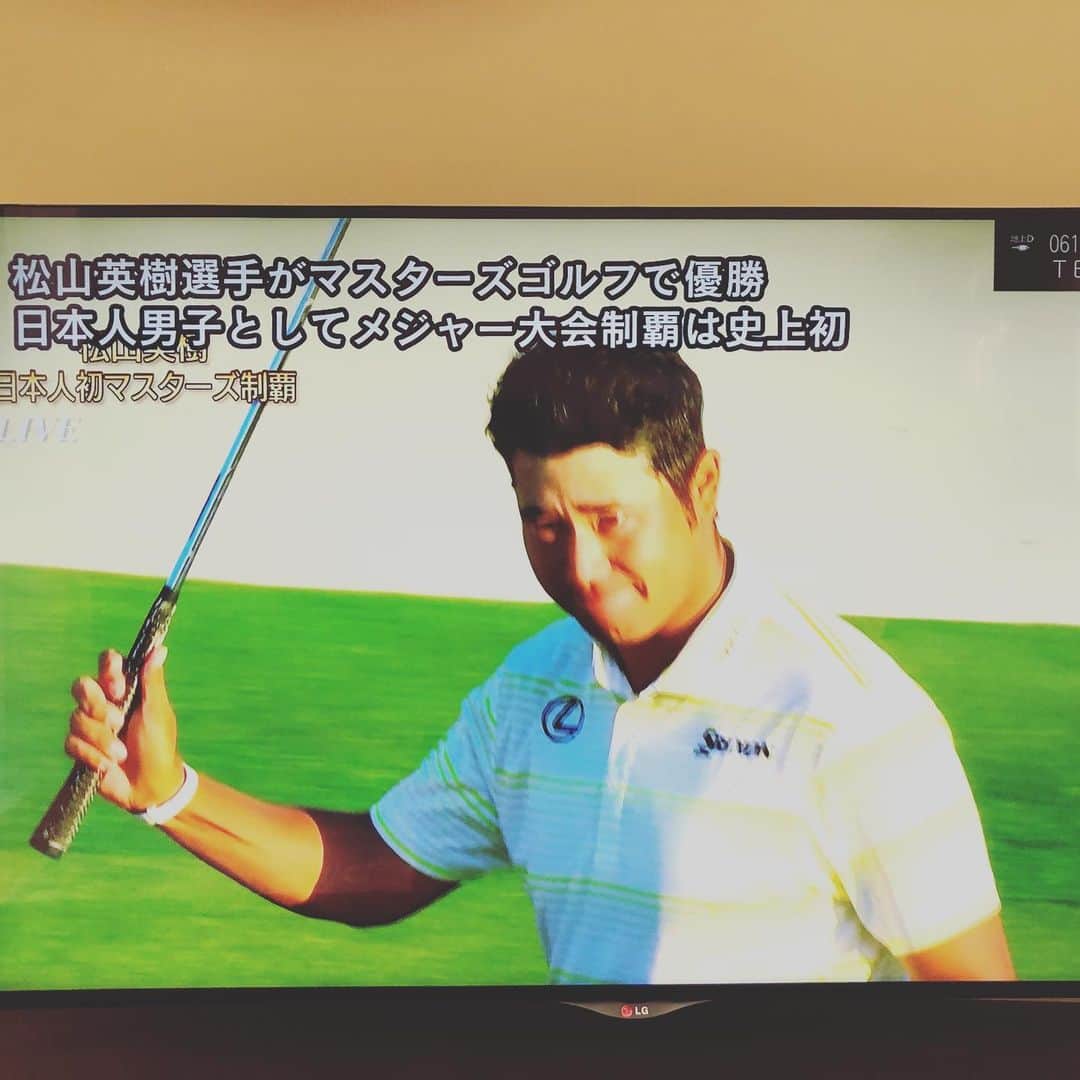 内田恭子さんのインスタグラム写真 - (内田恭子Instagram)「朝から感動！ おめでとうございます㊗️  What an exciting morning!! congrats!!  #マスターズ #golf #masters #内田恭子 #kyokouchida」4月12日 8時08分 - kyoko.uchida.official