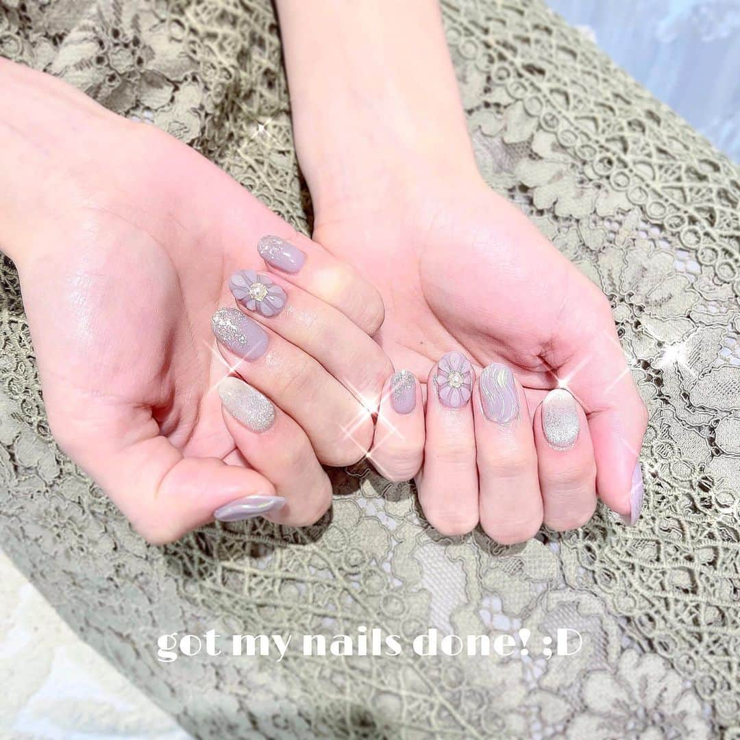 山崎春佳さんのインスタグラム写真 - (山崎春佳Instagram)「💅🏻💚  おかわネイルにございますっ☺︎ おちついたパープルに色んなデザインを してもらいました✌︎ @eri___nail さんいつもありがとうございます🥰  @inailsgroup   #me #tbt #nails #nailsart #inails #nailsalon #decoration #パープルネイル #マグネットネイル #藤色 #藤色ネイル」4月12日 21時09分 - haruka_yamazaki