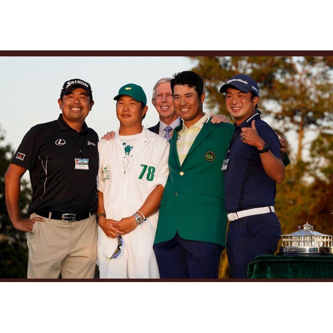 有村智恵さんのインスタグラム写真 - (有村智恵Instagram)「Today is a day will go down in history for Japan. It’s no words how he has been through a lot of hardness. I’m so happy to his and his team’s all of the efforts paid off that moment !!! Congratulations and thank you😭🙏  今でもこのシーンを思い出したら泣けてきます。 アメリカという土地で、今まで日本人が誰も成し遂げた事がない世界に行くために戦う事が、どれほど大変でタフな日々だったのか、想像もつきません。  ただ、松山くんと彼を支えてきた人々のこれまでの苦労や努力が、今日こんなにも輝かしい形として報われたことが、本当に本当に嬉しく思うし、何よりもその瞬間を見せてもらえたことに、感謝感謝でしかありません😢  素晴らしい偉業を成し遂げるには、地道な努力をし続けるしかないなと。 自分もまだまだやらなきゃいけない事がたくさんあるし、まだまだ頑張ろうと思います。  松山くん、そしてチーム松山の皆さん、おめでとうございます！ そして本当に素晴らしい光景をありがとう！！  #毎日深夜から長時間マスターズを放送して下さったTBSの方々にも感謝 #小笠原アナと中嶋さんと優作さんの涙はもらわないわけない #本当に最高の時間でした #ただ生で観てたので録画し忘れてました #どなたか映像下さい 笑 #themasters #greenjacket #thechampionofmasters #マスターズゴルフ #グリーンジャケット」4月12日 21時34分 - chiearimura