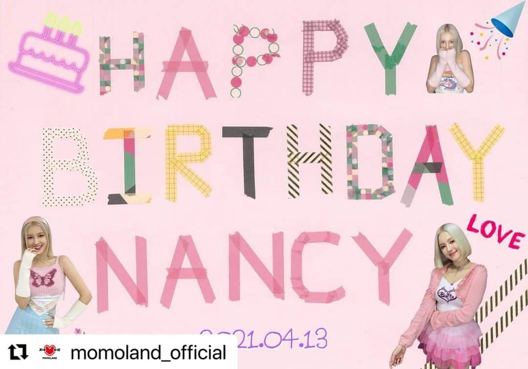 MOMOLAND JAPANのインスタグラム：「[🎁]  🎉🎂HAPPY NANCY DAY🎂🎉  メリーのピンクお姫様 ナンシーの誕生日をお祝いしてください。  #모모랜드 #MOMOLAND #낸시 #NANCY #핑꾸공주님_낸시야_생일축하해」