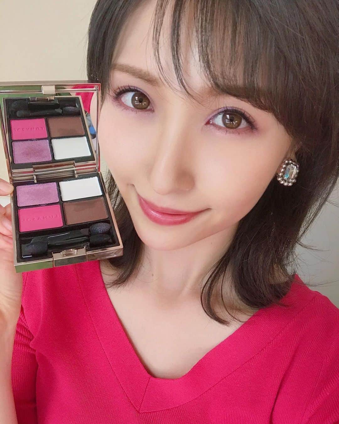 横山ルリカさんのインスタグラム写真 - (横山ルリカInstagram)「. #💓💓💓  #pink #LUNASOL #eyeshadow #spring」4月13日 10時52分 - rurika_yokoyama_official