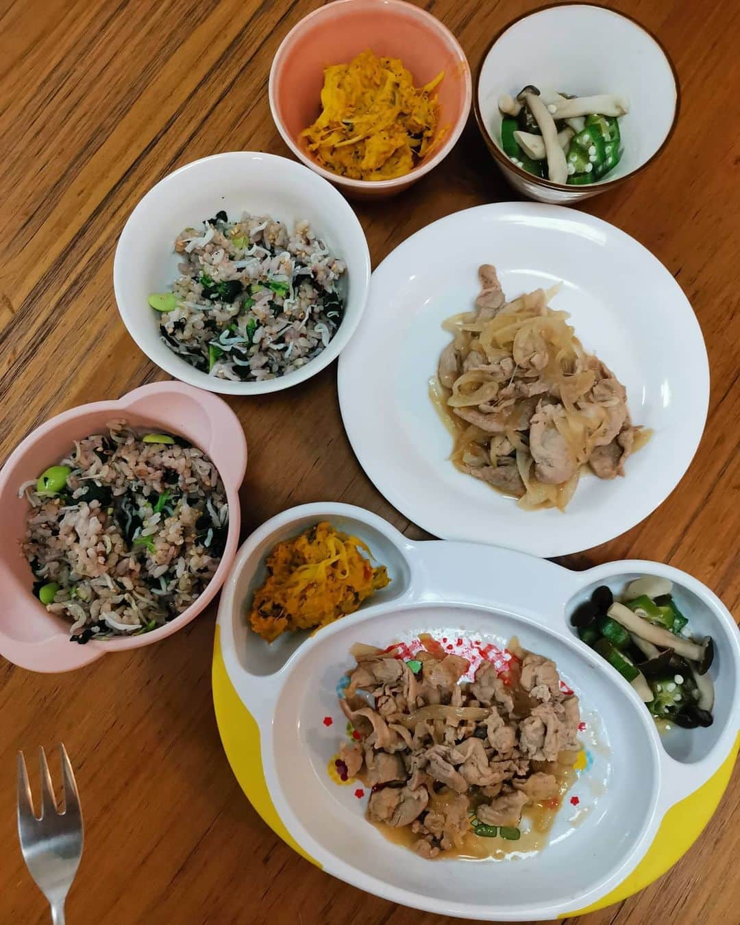 内田敦子のインスタグラム：「最近のご飯…  #おうちごはん  #幼児食  #育児 #ダイエットメニュー  #健康ごはん」