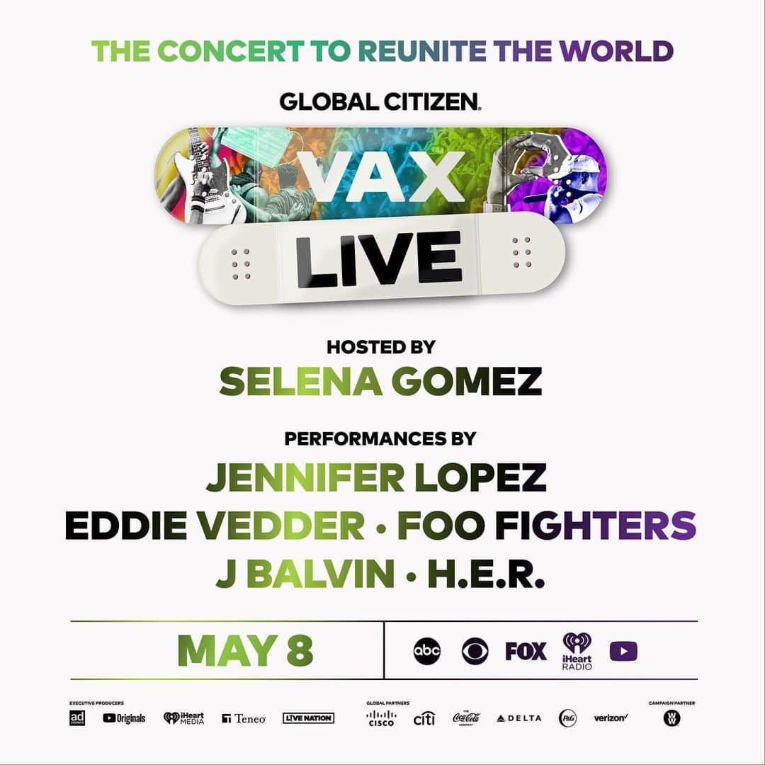 セレーナ・ゴメスさんのインスタグラム写真 - (セレーナ・ゴメスInstagram)「I’m so excited to announce that I'm hosting #VaxLive: The Concert to Reunite the World! I’ll be joining @glblctzn in calling for equitable COVID-19 vaccine distribution for all. Tune in Saturday, May 8: https://vaxlive.org」4月13日 22時00分 - selenagomez