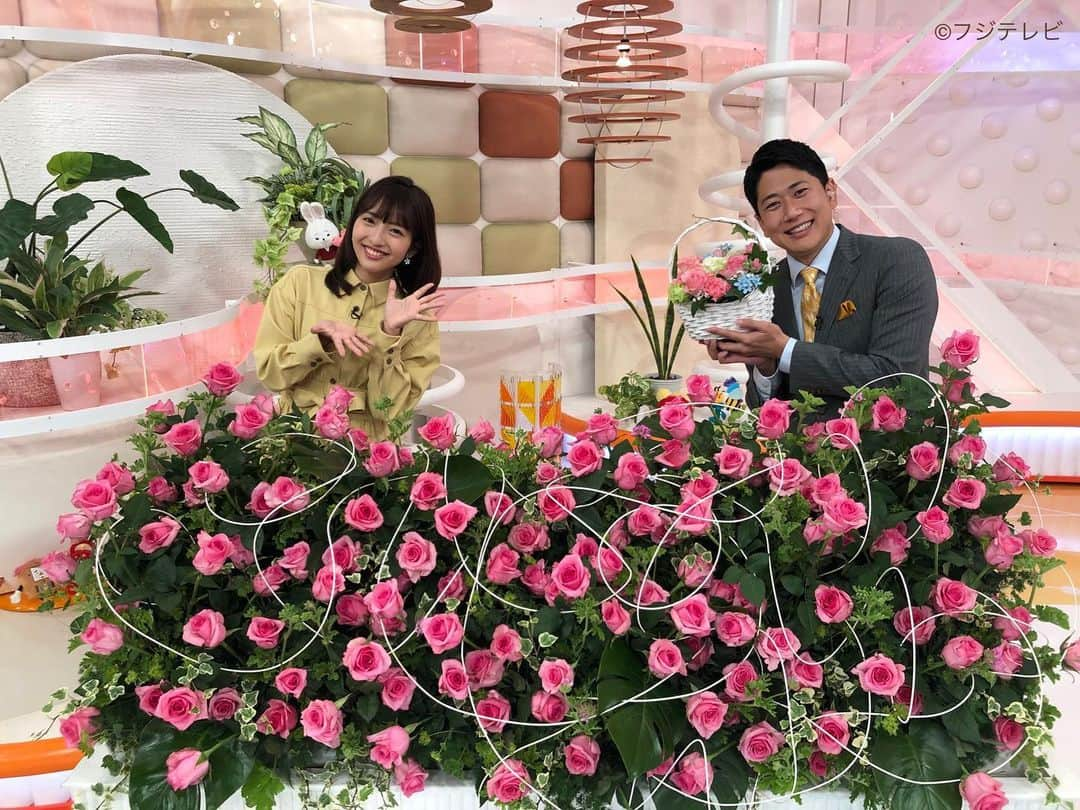 フジテレビ「めざましテレビ」さんのインスタグラム写真 - (フジテレビ「めざましテレビ」Instagram)「. きょうのお花は「ピンクのバラ」🌹 花言葉は…“感謝”✨ 来月の母の日にオススメなお花だよ☺️ #めざましテレビ #酒主義久 #藤本万梨乃」4月13日 14時08分 - mezamashi.tv