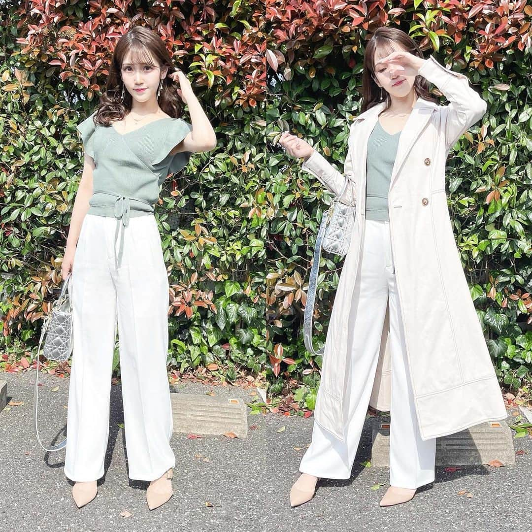 五十嵐茉優さんのインスタグラム写真 - (五十嵐茉優Instagram)「ㅤ #まうしふく 🐰 ㅤ tops & pants & coat  #grl  bag  #dior  pumps  #charlesandkeith  ㅤ ㅤ トップス、パンツ、コートが @grl_official さんのお洋服のプチプラコーデ にしてみました💭 コートがもっと幼い感じになっちゃうかなー？って 思ってたんだけど全然そんな事なくて 生地もしっかりしててすごく良かった🥺✨ かなり気に入ってます！ ㅤ #grl #grlコーデ #プチプラ #プチプラコーデ #全身コーデ #今日のコーデ #きょコ #春コーデ #春服 #春服コーデ #2021ss #トレンチコート #olファッション #巻き髪 #グレイル #ディオール #チャールズアンドキース #ベージュコーデ #ootd #outfit #cordinate #お洒落 #159cm #159cmコーデ #160cm #160cmコーデ」4月13日 19時16分 - mau08us